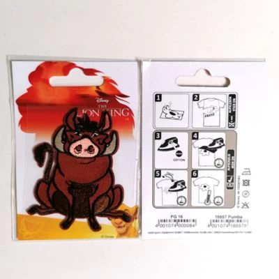 Disney Aufnäher / Bügelbild - König Der Löwen Pumba Tier Nähsets Für Kinder 4 Disney Aufnäher / Bügelbild - König Der Löwen Pumba Tier Nähsets Für Kinder – Bild 2