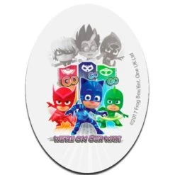 Disney Aufnäher / Bügelbild - PJ MASKS WE´RE ON OUR WAY 2 Nähsets Für Kinder