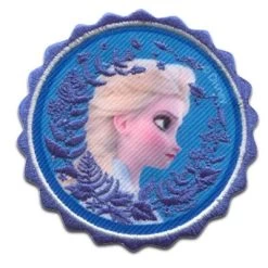 Disney Aufnäher / Bügelbild - Frozen Die Eiskönigin Elsa Kopf Nähsets Für Kinder