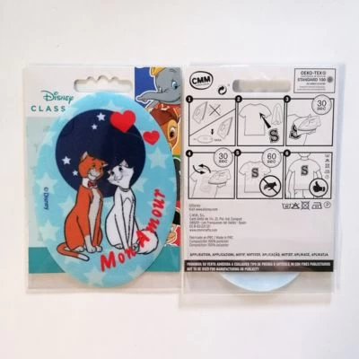 Disney Aufnäher / Bügelbild - Aristocats Mon Amour Katze Tier Nähsets Für Kinder 4 Disney Aufnäher / Bügelbild - Aristocats Mon Amour Katze Tier Nähsets Für Kinder – Bild 2