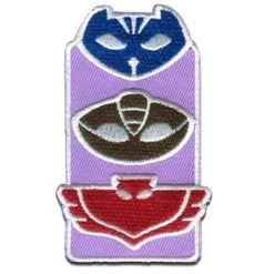 Disney Aufnäher / Bügelbild - PJ MASKS Pyjamahelden LOGOS Nähsets Für Kinder