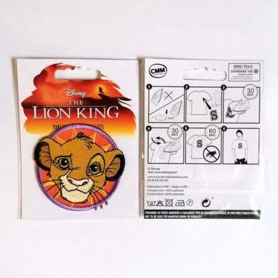 Disney Aufnäher / Bügelbild - König Der Löwen Simba Kopf Nähsets Für Kinder 4 Disney Aufnäher / Bügelbild - König Der Löwen Simba Kopf Nähsets Für Kinder – Bild 2