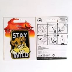 Disney Aufnäher / Bügelbild - König Der Löwen Simba Stay Wild   Nähsets Für Kinder -Disney 22438463 02
