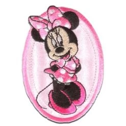 Disney Aufnäher / Bügelbild - Minnie Mouse OVAL Nähsets Für Kinder