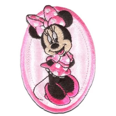 Disney Aufnäher / Bügelbild - Minnie Mouse OVAL Nähsets Für Kinder 3 Disney Aufnäher / Bügelbild - Minnie Mouse OVAL Nähsets Für Kinder