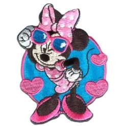 Disney Aufnäher / Bügelbild - Minnie Mouse SONNENBRILLE Nähsets Für Kinder