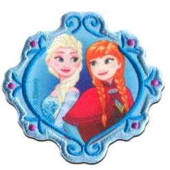 Disney Aufnäher / Bügelbild - Frozen Die Eiskönigin ELSA & ANNA 2 Nähsets Für Kinder