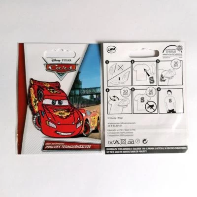 Disney Aufnäher / Bügelbild - Cars 2 LIGHTNING MC QUEEN 2 Nähsets Für Kinder 4 Disney Aufnäher / Bügelbild - Cars 2 LIGHTNING MC QUEEN 2 Nähsets Für Kinder – Bild 2