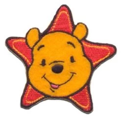 Disney Aufnäher / Bügelbild - WINNIE PUUH STERN Nähsets Für Kinder