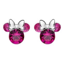 Disney Kinder-Ohrringe Geburtsstein Oktober 925 Silber Ohrstecker