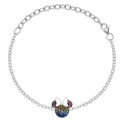 Disney Armband Mit Micky Maus Anhänger 925 Silber Armbänder
