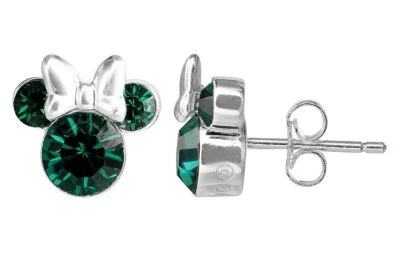 Disney Kinder-Ohrringe Geburtsstein Mai Grün 925 Silber Ohrstecker 4 Disney Kinder-Ohrringe Geburtsstein Mai Grün 925 Silber Ohrstecker – Bild 2