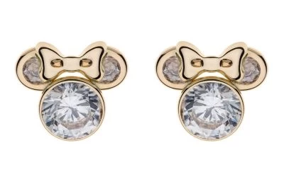 Disney Kinder-Ohrringe Geburtsstein April 375 Gold Ohrstecker 3 Disney Kinder-Ohrringe Geburtsstein April 375 Gold Ohrstecker