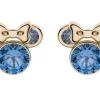 Disney Kinder-Ohrringe Geburtsstein September Blau 375 Gold Ohrstecker