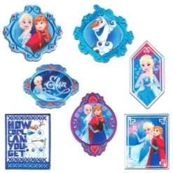 Disney Aufnäher / Bügelbild - Frozen Die Eiskönigin Set 7 Stück Nähsets Für Kinder